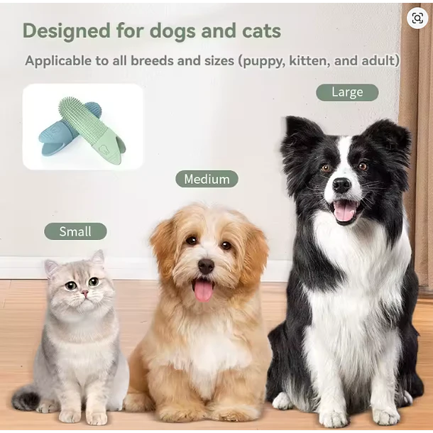 Cepillo de dientes de gel para perros y gatos (simple) 4