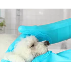 Guantes de Silicona para limpieza de Mascotas - Azul 3