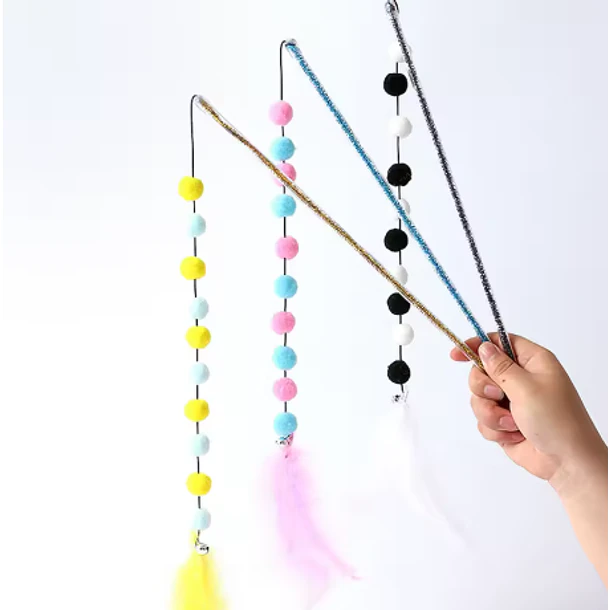 Varitas con pompón para Gatos 30CM 2