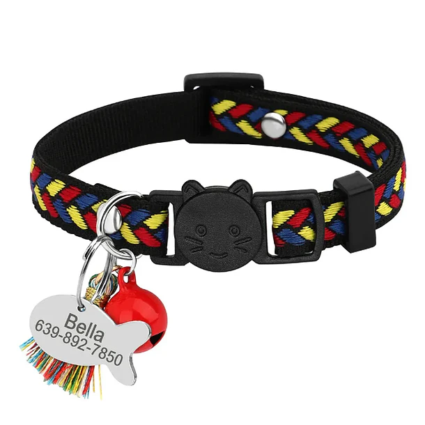 Collar Personalizado Gato 18-28cm 2