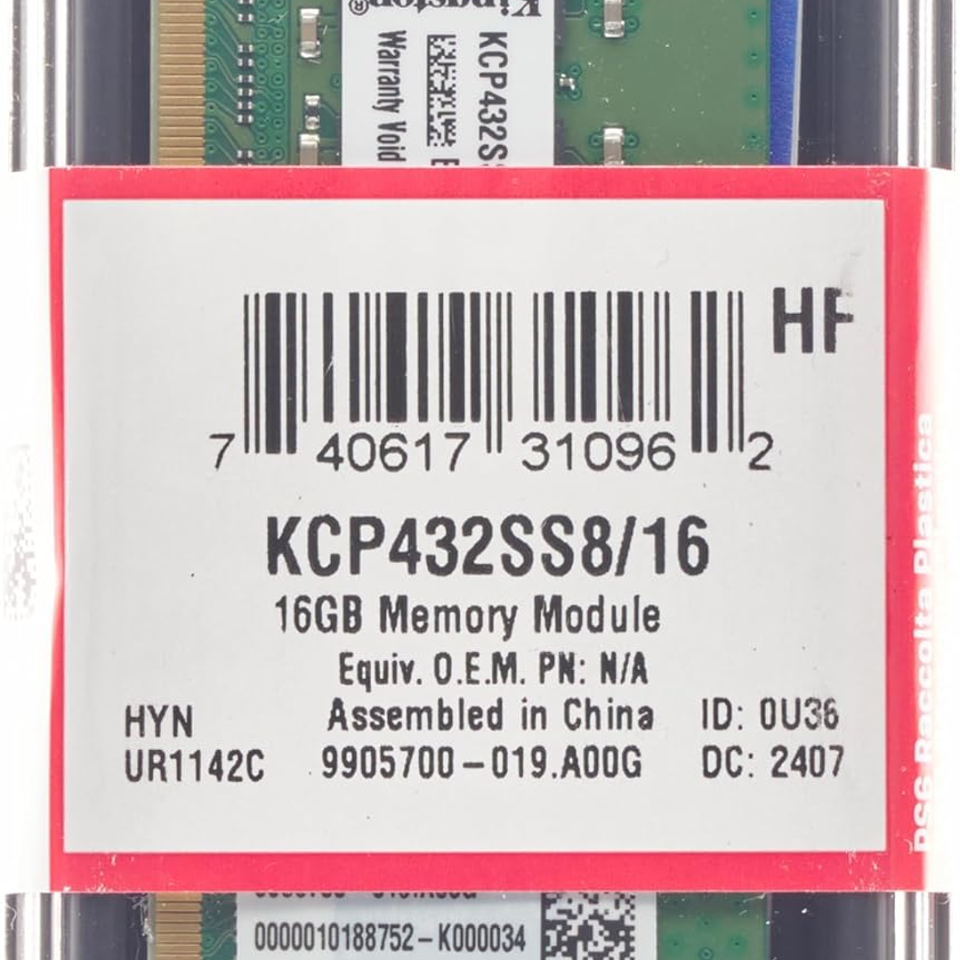Memoria RAM Kingston 16GB 3200MHz DDR4 SODIMM para Laptop 2