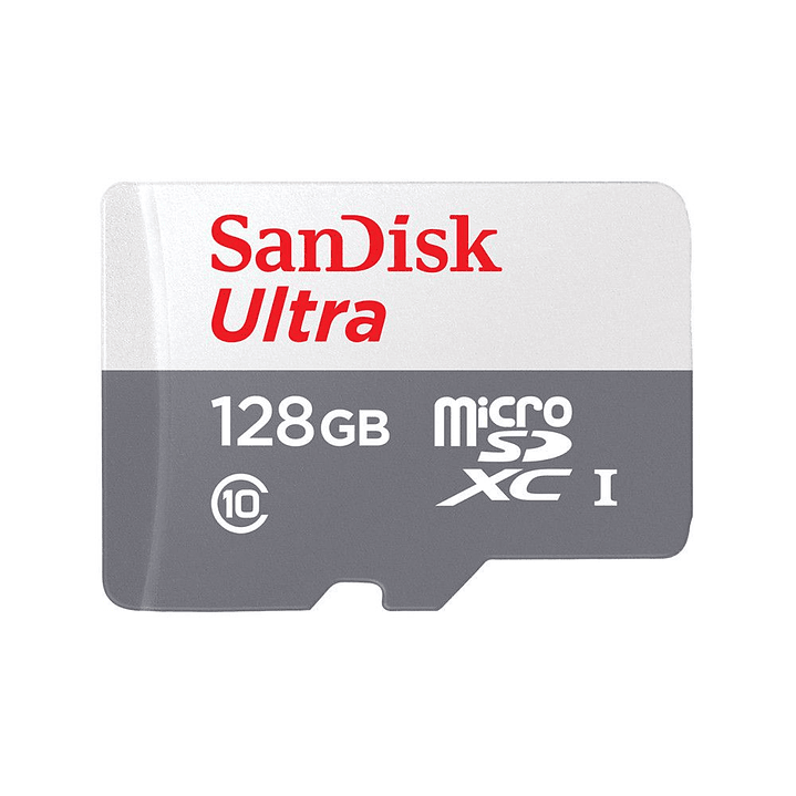 Tarjeta de Memoria Micro SD SanDisk 128GB ULTRA con Adaptador 3