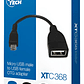 Adaptador Xtech XTC-368 Micro-USB macho a USB-A hembra - Miniatura 3