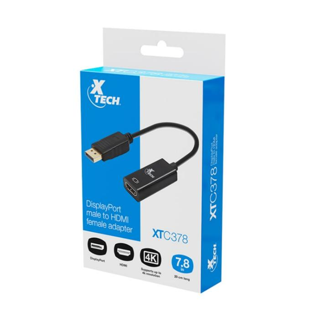 Adaptador Xtech DisplayPort a HDMI 4K Ultra HD XTC-378 2