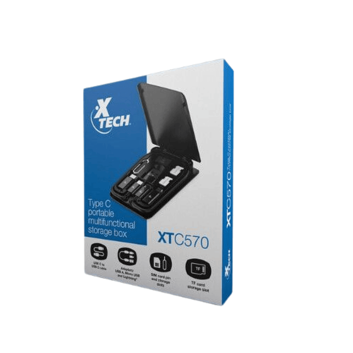 Caja de Almacenamiento Multifuncional Xtech XTC-570 con Kit de Adaptadores 4