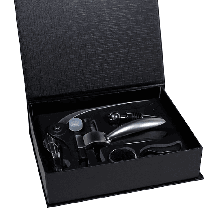 Set Descorchador Caja Negra 3