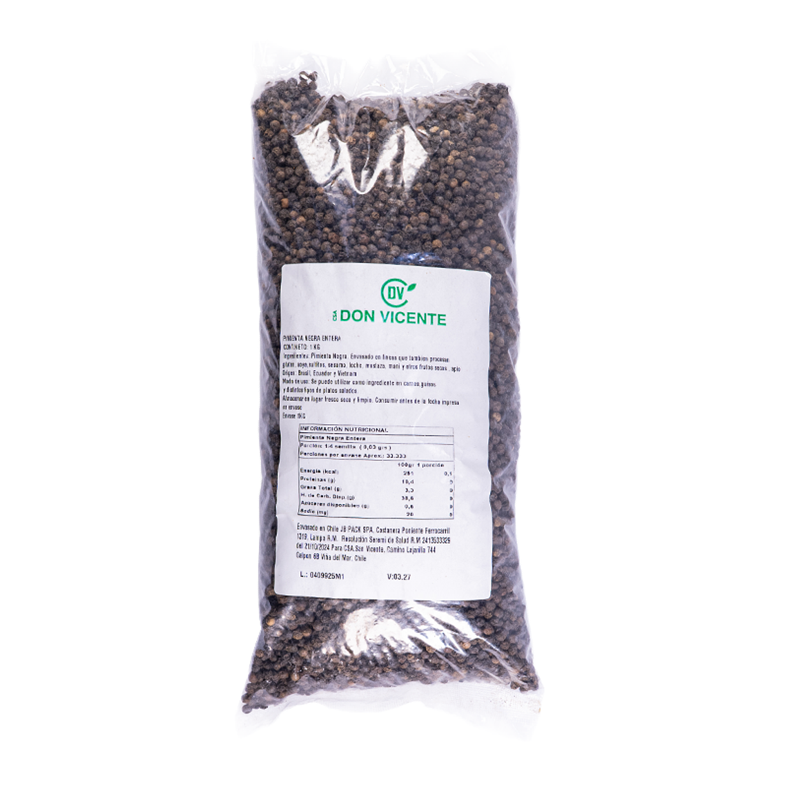 Pimienta Negra Entera 1 kg 1