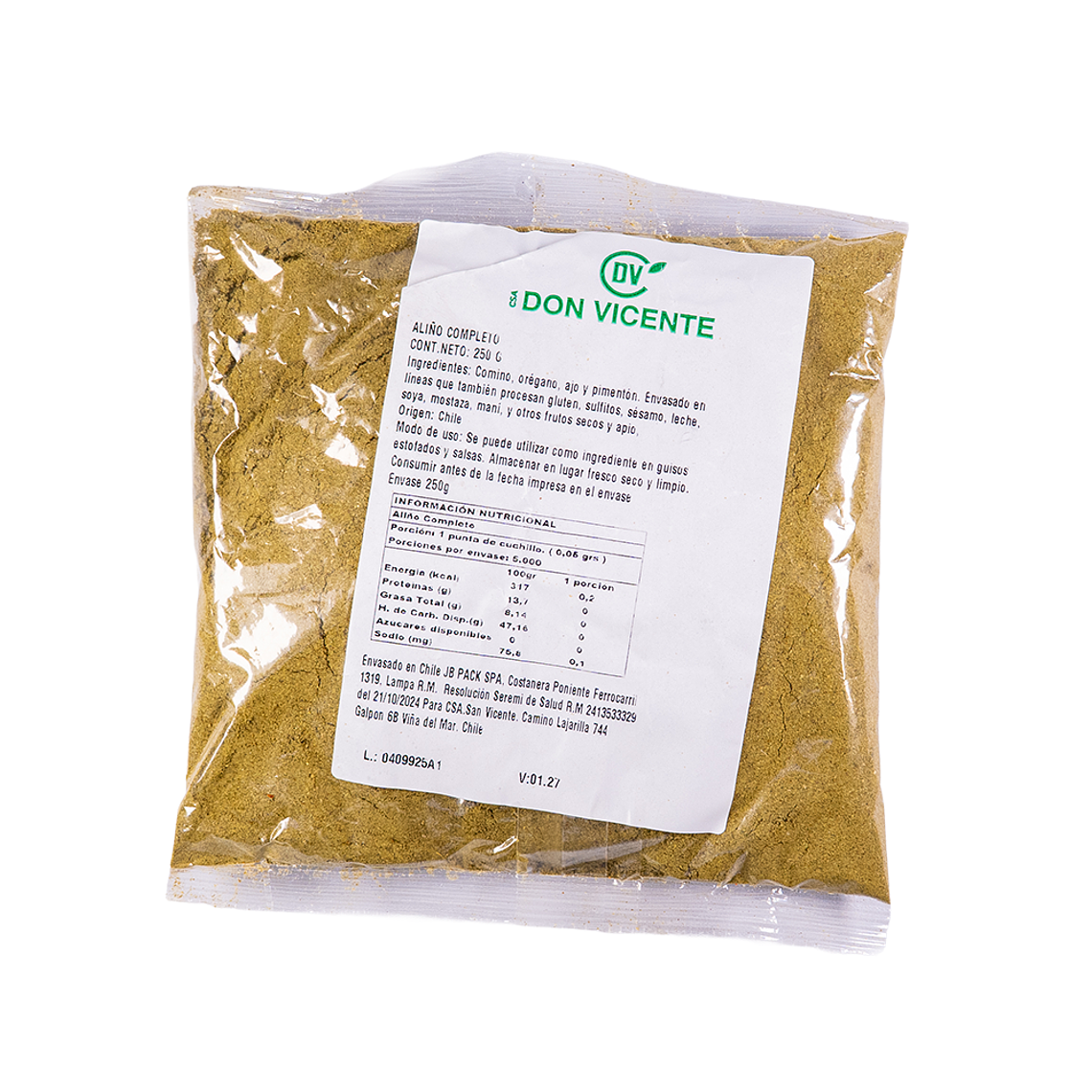 Aliño Completo 250 gr 1