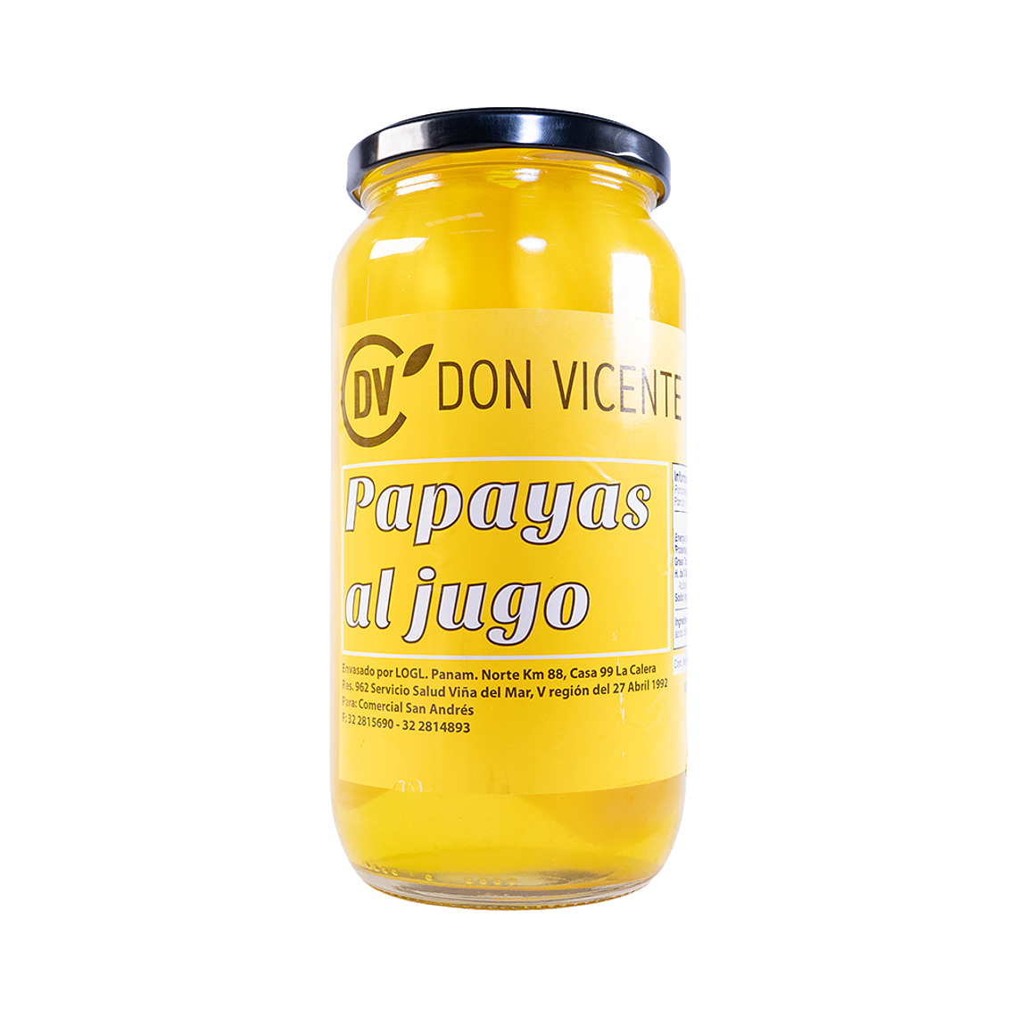 Papayas Al Jugo Frasco 1kg. 1