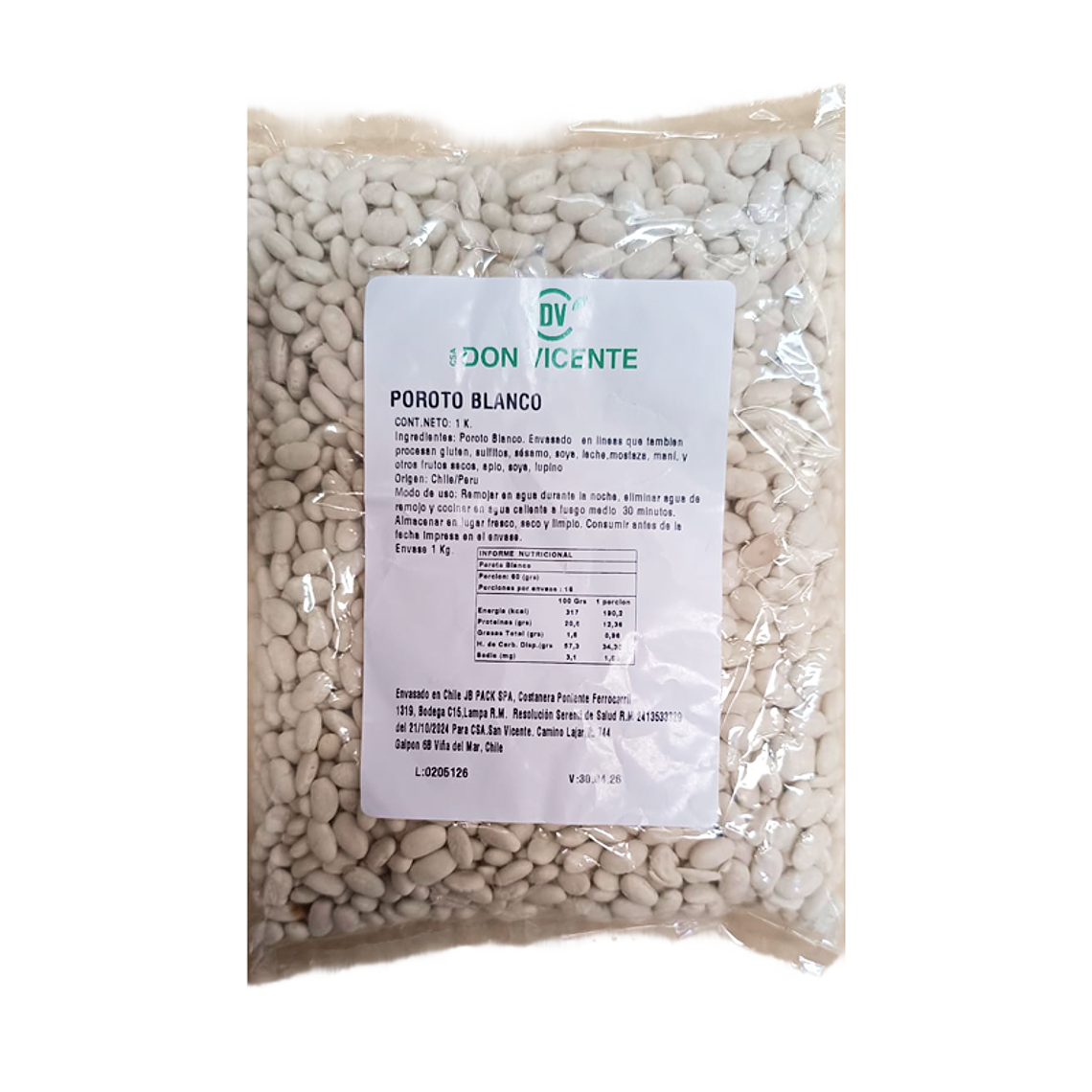 Poroto Blanco 1 Kg 1