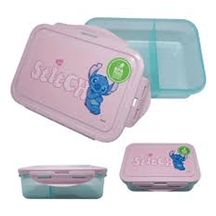 TAPER HERMÉTICO CON DIVISIÓN 700ML STITCH 