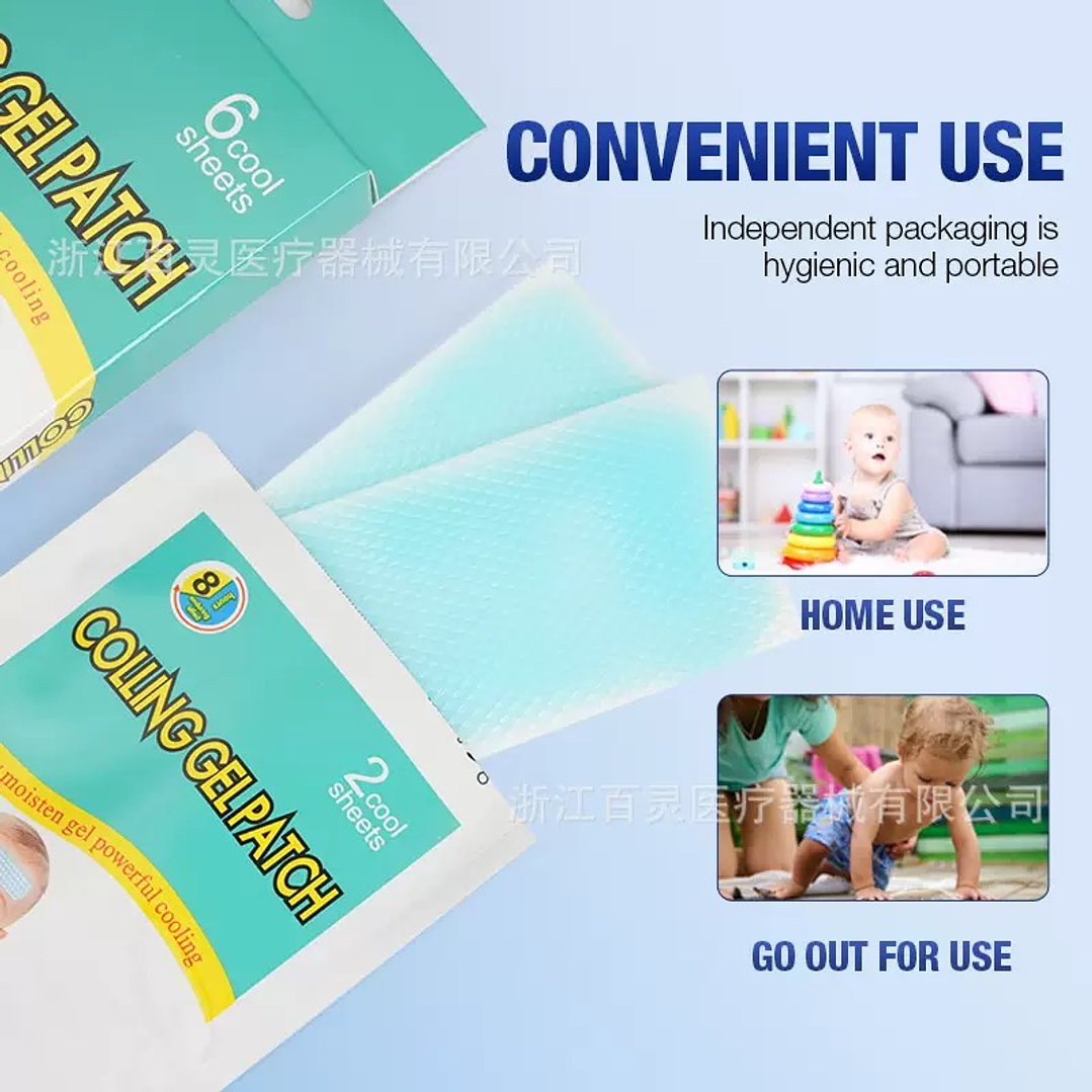 PARCHE GEL DE BEBÉ PARA FIEBRE  3