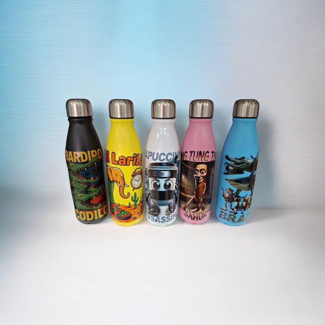 BOTELLA ACERO BRAINROT | 500 ML  1