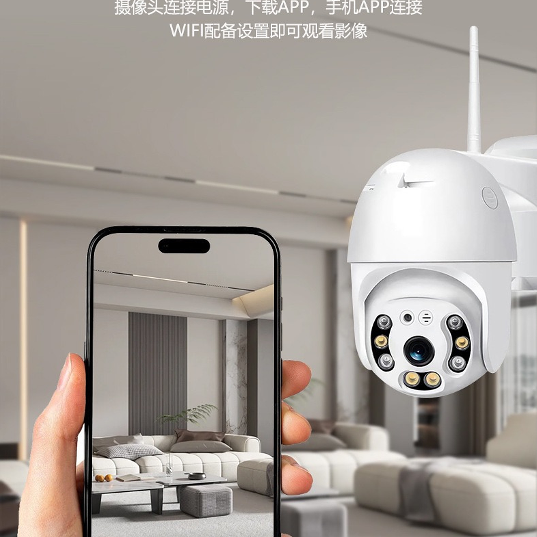 CÁMARA INTELIGENTE 2 ANTENAS | AUDIO • HD • LUZ LED  4