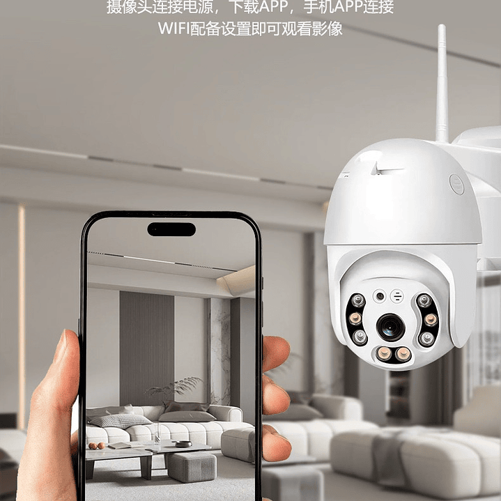 CÁMARA INTELIGENTE 2 ANTENAS | AUDIO • HD • LUZ LED  4