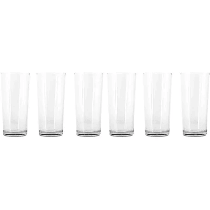 SET DE 6 PCS VASOS ALTOS 265 ML  2