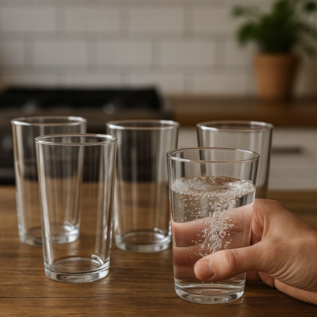 SET DE 6 PCS VASOS ALTOS 265 ML  3