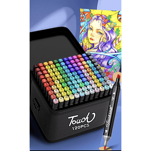 ROTULADOR DOBLE PUNTA 120 PCS 