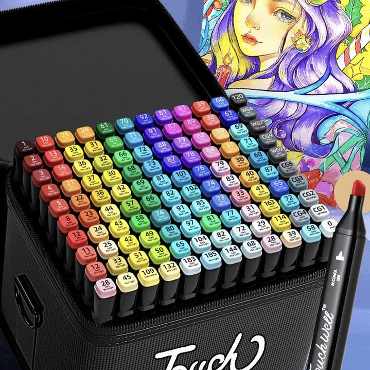 ROTULADOR DOBLE PUNTA 120 PCS  1