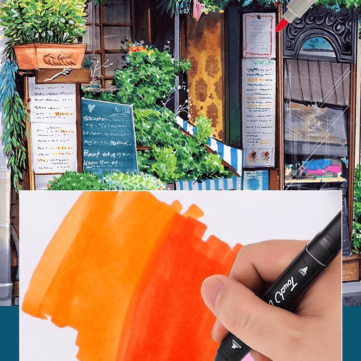 ROTULADOR DOBLE PUNTA 80 PCS  5