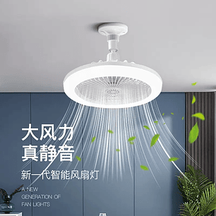 FOCO LED + VENTILADOR + CONTROL REMOTO