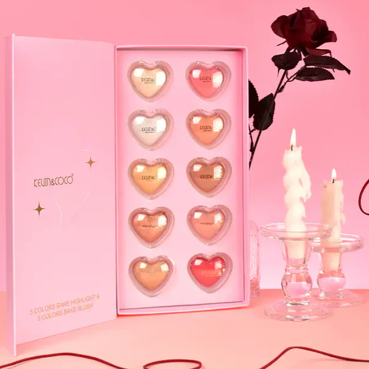 KIT DE RUBOR+ILUMINADOR 10 PCS 1