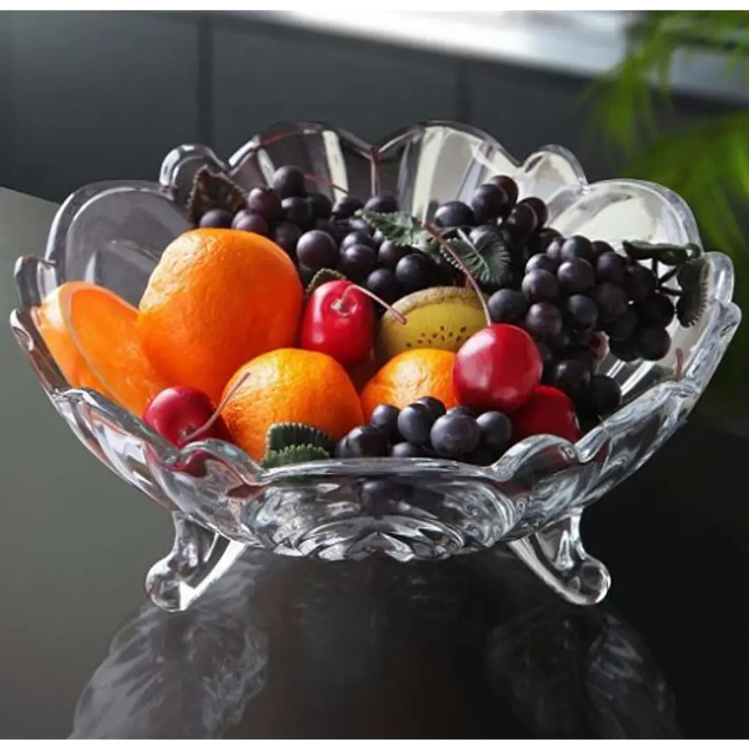 FRUTERO DE VIDRIO GRUESO 22CM 2
