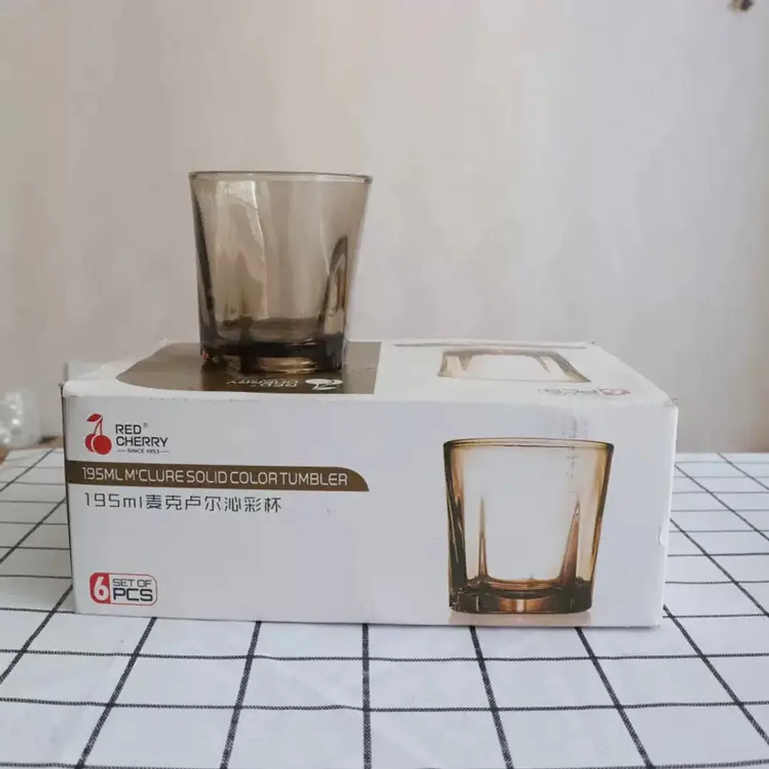 PACK 6 VASOS DE VIDRIO 195ML  2