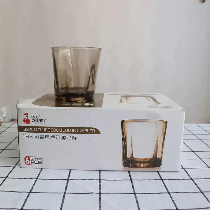 PACK 6 VASOS DE VIDRIO 195ML  2