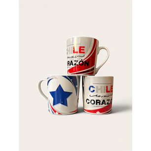 TAZA DE LOSA CON ASA CHILE 