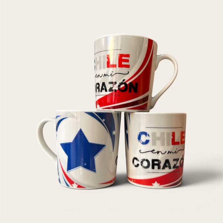 TAZA DE LOSA CON ASA CHILE  1