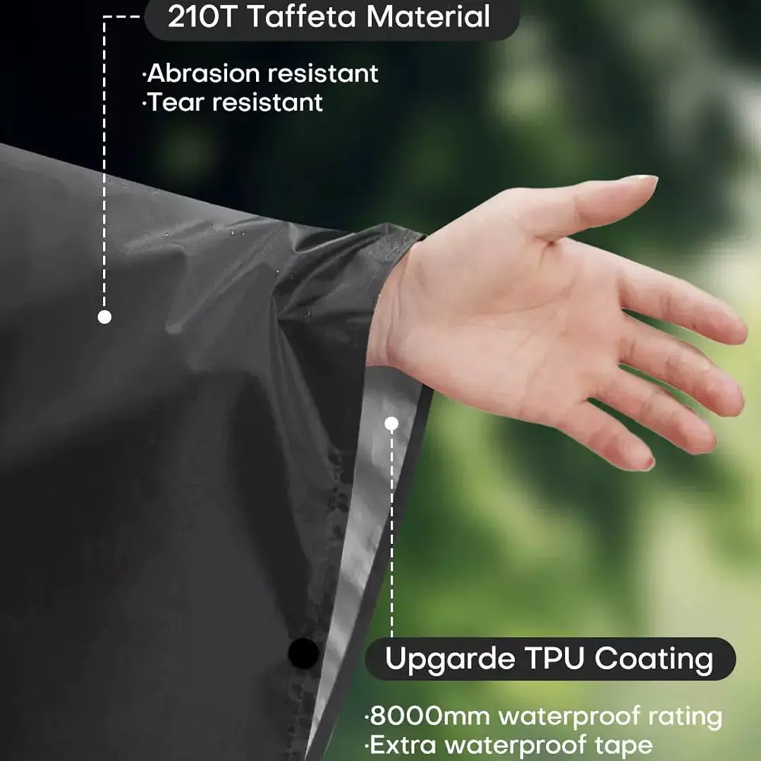 CAPA DE LLUVIA CON CAPUCHA DE ADULTO  3