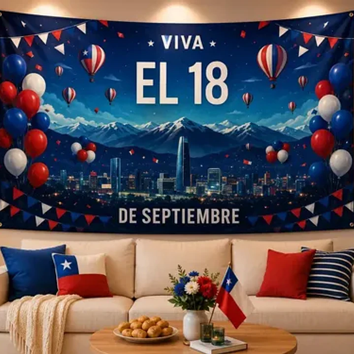 TELÓN DECORATIVO FIESTAS PATRIAS 200x250CM 2