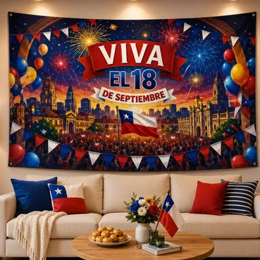 TELÓN DECORATIVO FIESTAS PATRIAS 200x250CM 3