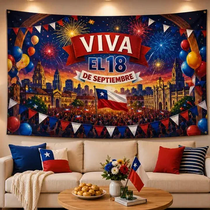 TELÓN DECORATIVO FIESTAS PATRIAS 200x250CM 3