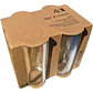 PACK VASOS DE VIDRIO X4 250ML  - Miniatura 1