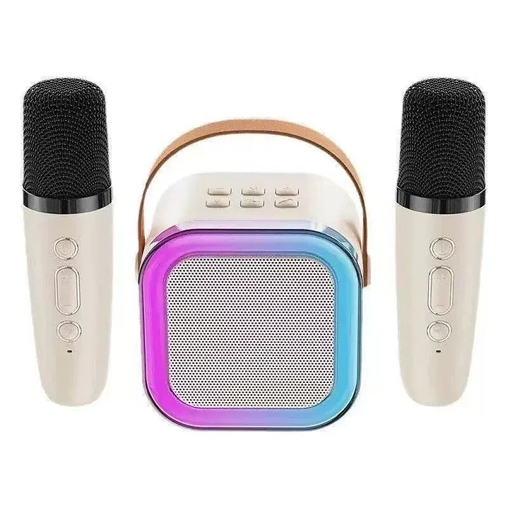 PARLANTE BLUETOOTH RGB + 2 MICRÓFONOS  1
