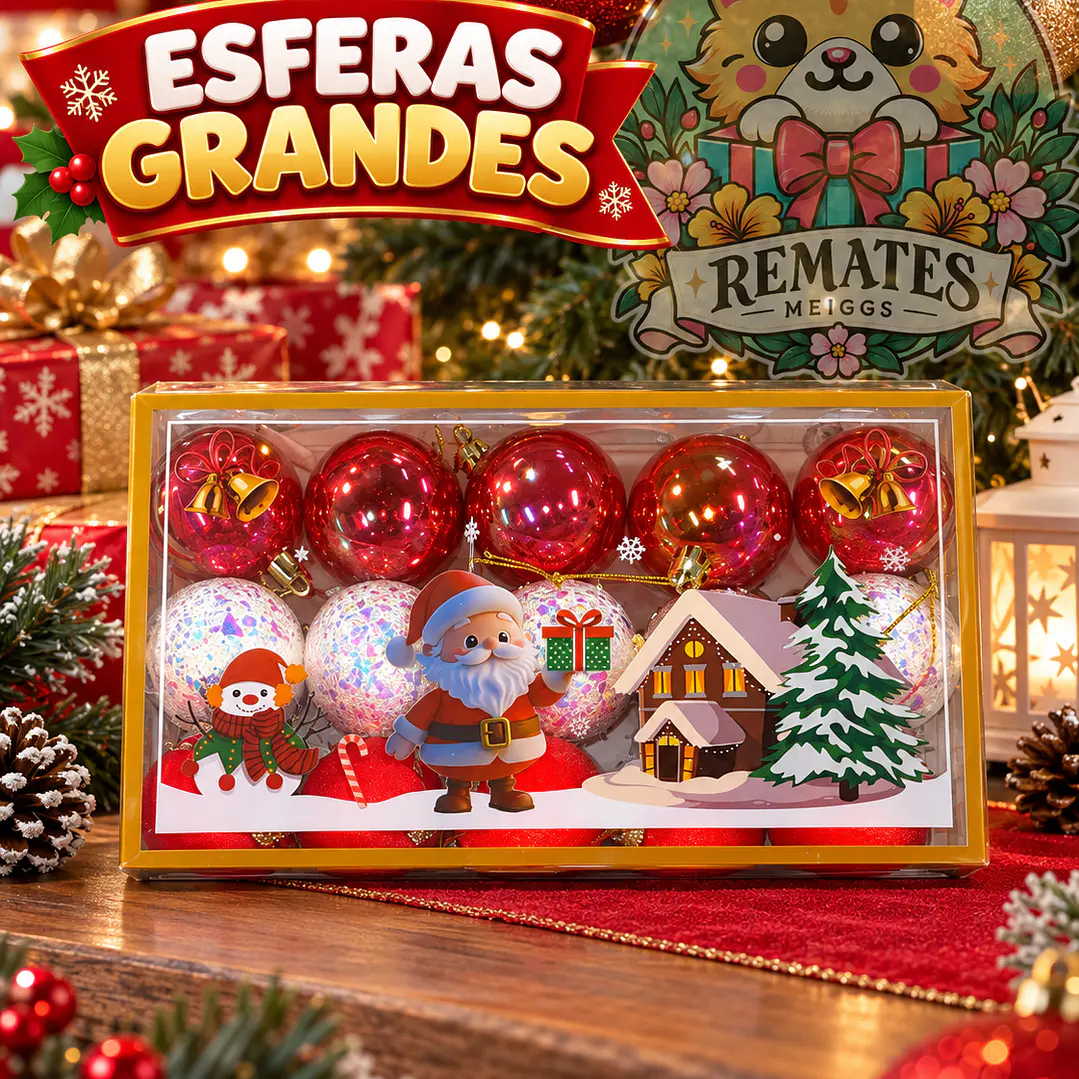 ESFERAS NAVIDEÑAS x15 - 5CM  2