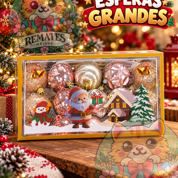 ESFERAS NAVIDEÑAS x15 - 5CM  3