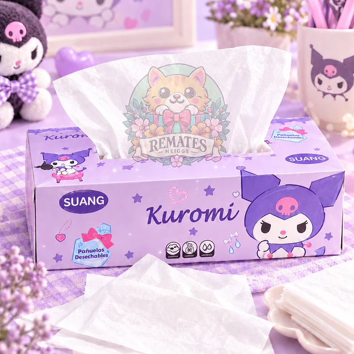 PACK 100 PAÑUELOS DESECHABLES SANRIO 3