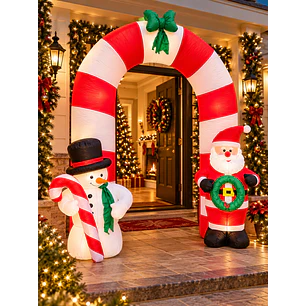 INFLABLE ELECTRICO LED NAVIDEÑO 210CM ALTO 