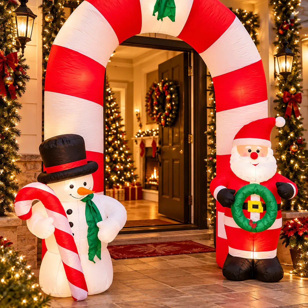 INFLABLE ELECTRICO LED NAVIDEÑO 210CM ALTO  1
