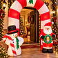 INFLABLE ELECTRICO LED NAVIDEÑO 210CM ALTO  - Miniatura 1