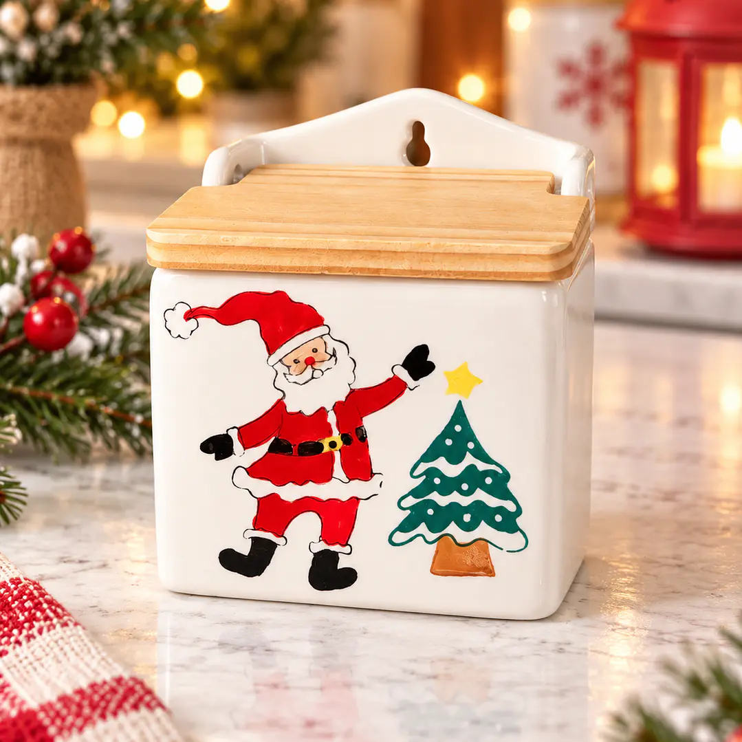 CONTENEDOR DE LOSA NAVIDEÑO CON TAPA  1