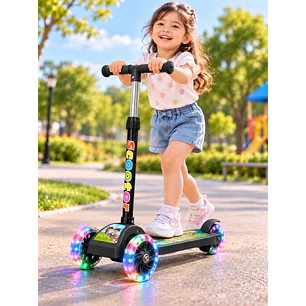 SCOOTER PLEGABLE PARA NIÑOS | RUEDAS CON LUCES 
