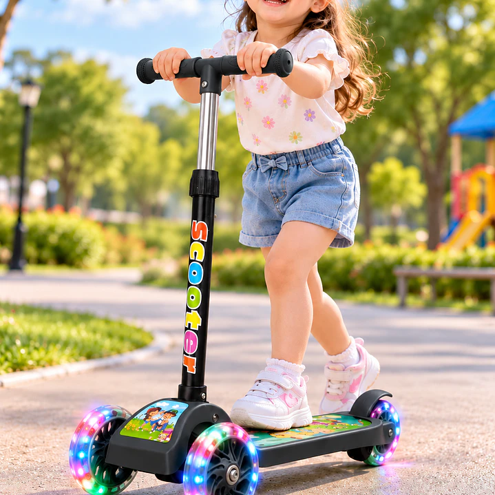 SCOOTER PLEGABLE PARA NIÑOS | RUEDAS CON LUCES  1