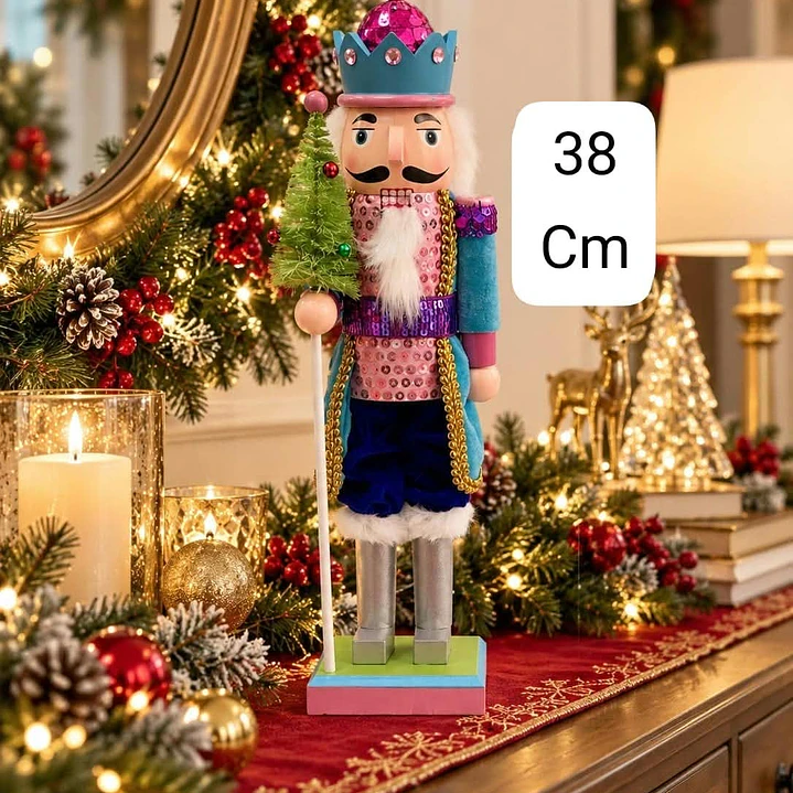 ADORNO NAVIDEÑO CASCANUECES 38 CM  2