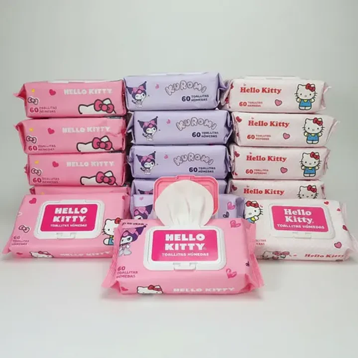 TOALLAS HÚMEDAS SANRIO 60 UNIDADES  4