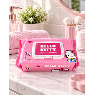 TOALLAS HÚMEDAS SANRIO 60 UNIDADES 