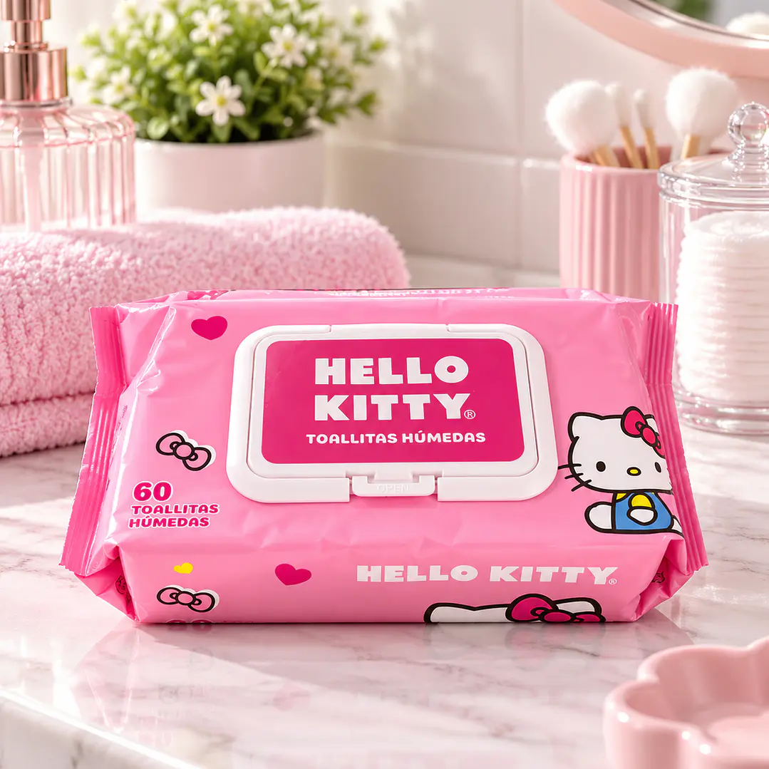TOALLAS HÚMEDAS SANRIO 60 UNIDADES  1